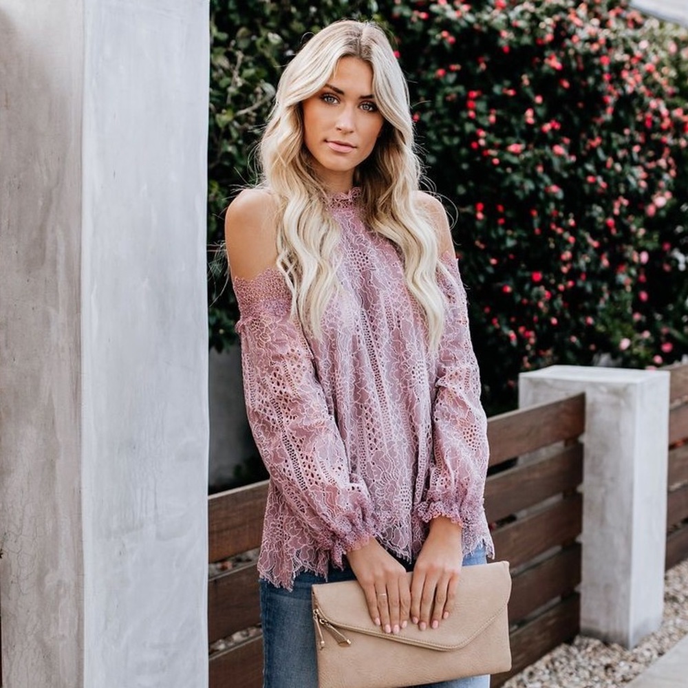 Vici Collection Going to the Chapel Lace Blouse